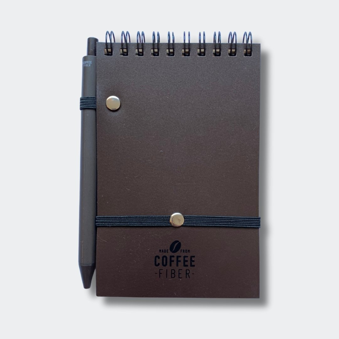 libreta fabricada en fibra de café