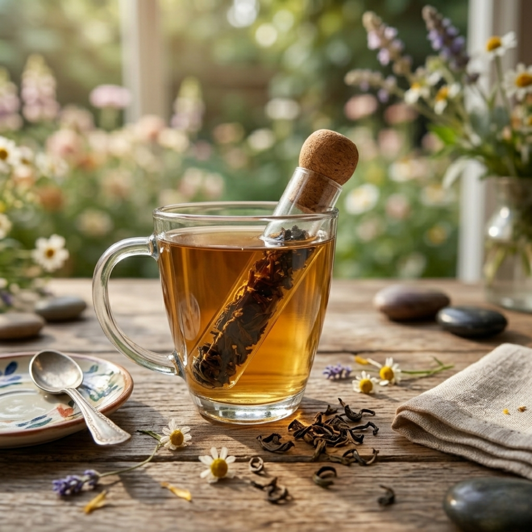 infusor en una tasa de te